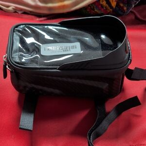 Black Transparent Cell Phone Carrying Case For Bicycle